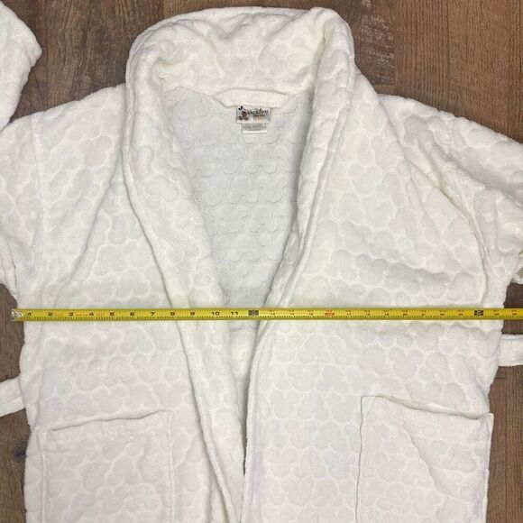 Vintage Walt Disney World Bathrobe One Size Heavy 100% Cotton Embossed Mickey - Picture 12 of 14